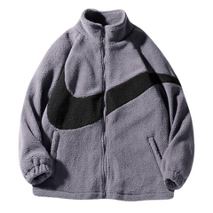 Nike Boa Big Swoosh Reversible Jacket Grey