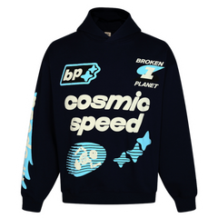 Broken Planet Cosmic Speed Hoodie Midnight Black