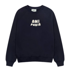 Ami Paris Chestprint Sweater Black