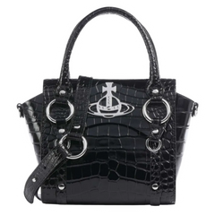 Vivienne Westwood Betty Leather Handbag Black