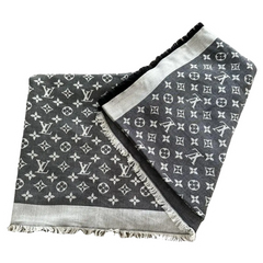 Louis Vuitton Cashmere Scarf Grey