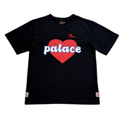 Palace x Evisu Heart T-Shirt Black