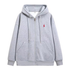 Ralph Lauren Red Icon Zipper Grey