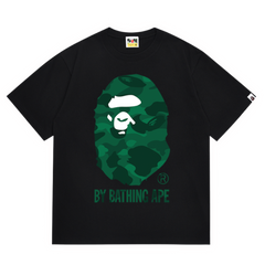 Bape Green Ape T-Shirt Black