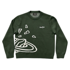 Broken Planet Knit Sweater Khaki Green