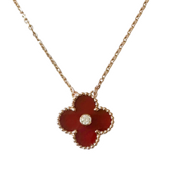 Van Cleef & Arpels Alhambra Necklace Gold & Red