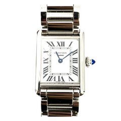 Cartier Tank De Must Watch Silver