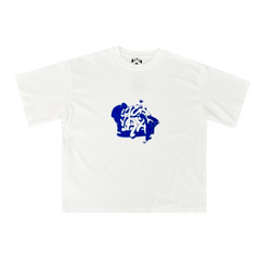 Mertra T-Shirt White & Blue