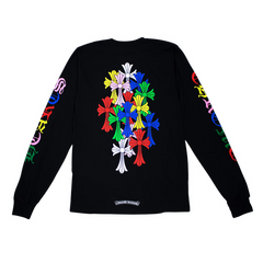 Chrome Hearts Multi Color Cross Longsleeve Black