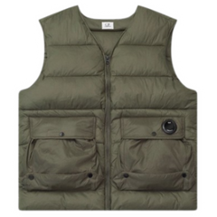 CP Company Shiny Downvest Green