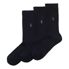 Ralph Lauren Socks Black (3-Pairs)