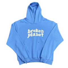 Broken Planet Hoodie Light Blue