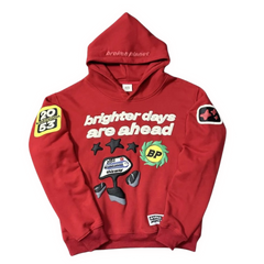 Broken Planet Brighter Days Ahead Hoodie Red