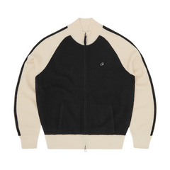 Corteiz Knit Zip Up V2 Black & Cream