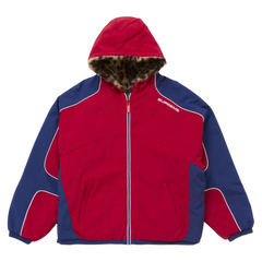 Supreme Faux Fur Hooded Jacket Red