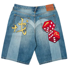 Palace x Evisu Denim Shorts Blue