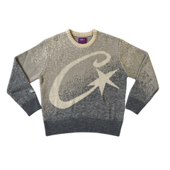 Corteiz Knit Sweater Beige & Grey