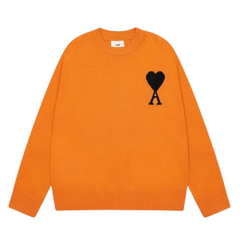 Ami Paris Knit Sweater Orange