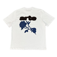 Arte Blue Rose T-Shirt White