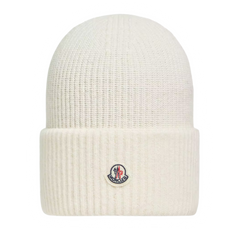 Moncler Wool Beanie White