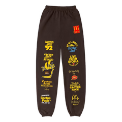 Travis Scott x McDonald's Sticker Bomb Jogger Brown