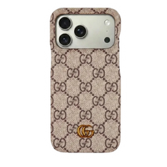 Gucci Iphone Phone Case Brown