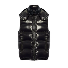 Moncler Shiny Vest Black