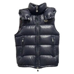 Moncler Shiny Vest Blue