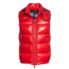 Moncler Shiny Vest Red