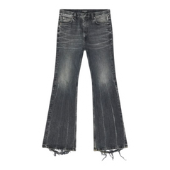 Balenciaga Flared Denim Pants Black