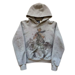 Peaceinwar Hoodie Grey