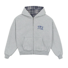 Trend Vision Reversible Flanell Zipper Grey