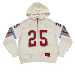 Supreme 25 Sport Knit Zip-Hoodie White