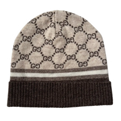 Gucci Beanie Beige & Brown