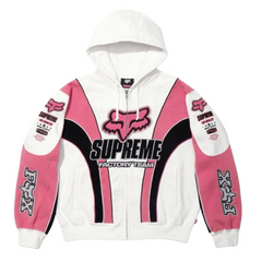 Supreme x Fox FW25 Racing Team Zipper White & Pink