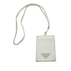 Prada Necklace Cardholder White