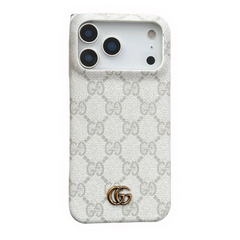 Gucci Monogramm Iphone 17 Pro Phone Case White
