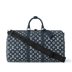 Louis Vuitton Keepall 50 Bag Blue