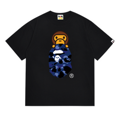 Bape T-Shirt Black & Blue