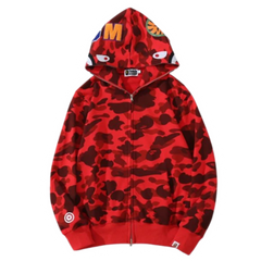 Bape Camo Zipper Red