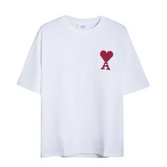Ami Paris T-Shirt White & Red