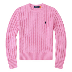 Ralph Lauren Women Cable Knit Sweater Pink