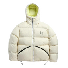 Stussy Micro Ripstop Down Parka White