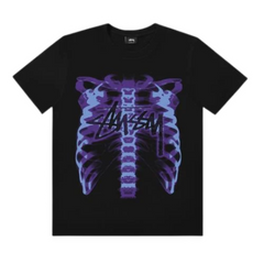 Stüssy Rib Cage T-Shirt Black & Purple