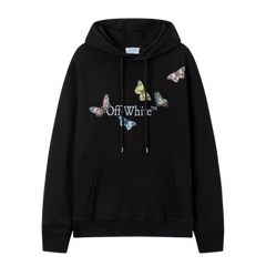 Off-White Butterfly Hoodie Black