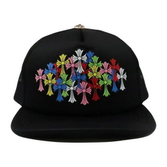 Chrome Hearts Multi Color Cross Cap Black