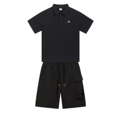 CP Company Summer Set (Polo + Shorts) Black