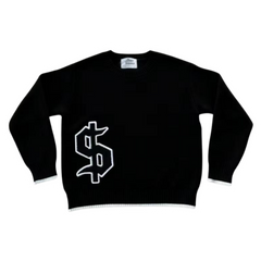 Rogue Wave Y2K Knit Sweater Black