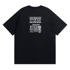 Balenciaga Font T-Shirt Black