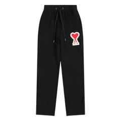 Ami Paris Big Heart Logo Jogger Pants